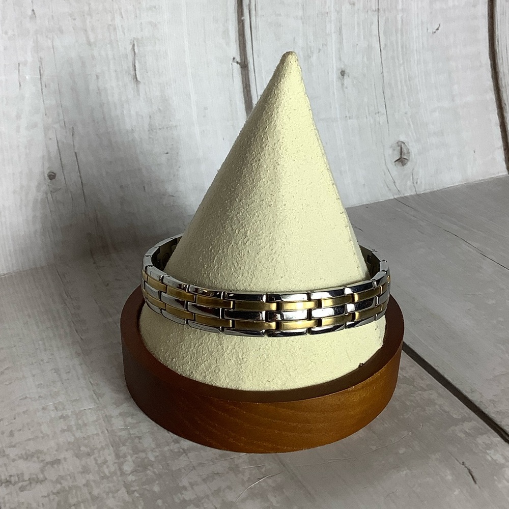 Silver and Gold stainless steel Link Bracelet